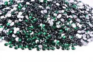 Dark Green ( Emerald resin rhinestones)