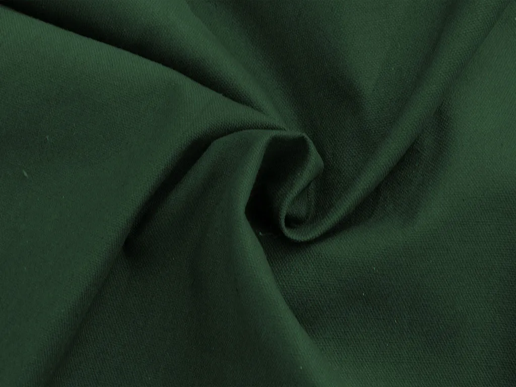 Dark Green Plain Heavy Cotton Canvas Fabric