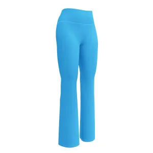 Deep Sky Blue Flare Leggings