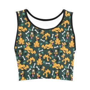 Disney Pluto Life Is Better With A Dog Women's Crop Top