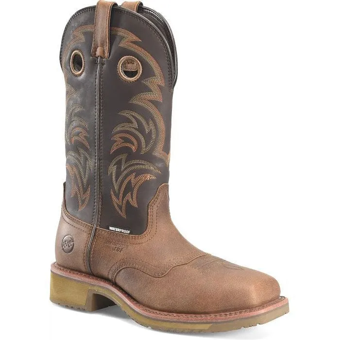 Double H Men's Farson 13" Composite Toe Western Work Boot -Brown- DH4154