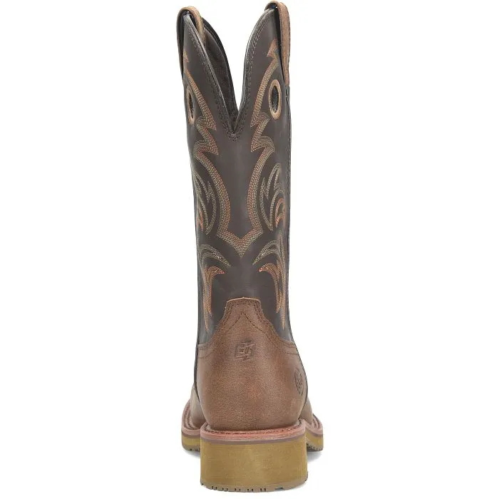 Double H Men's Farson 13" Composite Toe Western Work Boot -Brown- DH4154