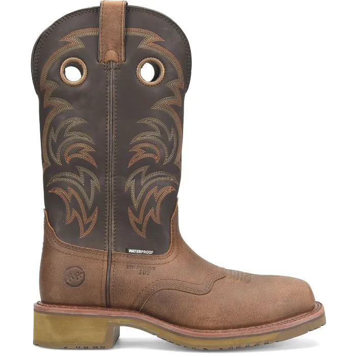 Double H Men's Farson 13" Composite Toe Western Work Boot -Brown- DH4154