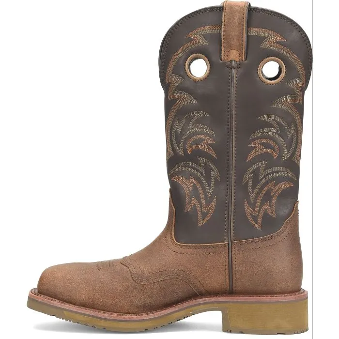 Double H Men's Farson 13" Composite Toe Western Work Boot -Brown- DH4154