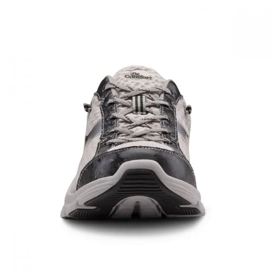 Dr. Comfort Men's Athletic Diabetic Shoes - Chris - Grey