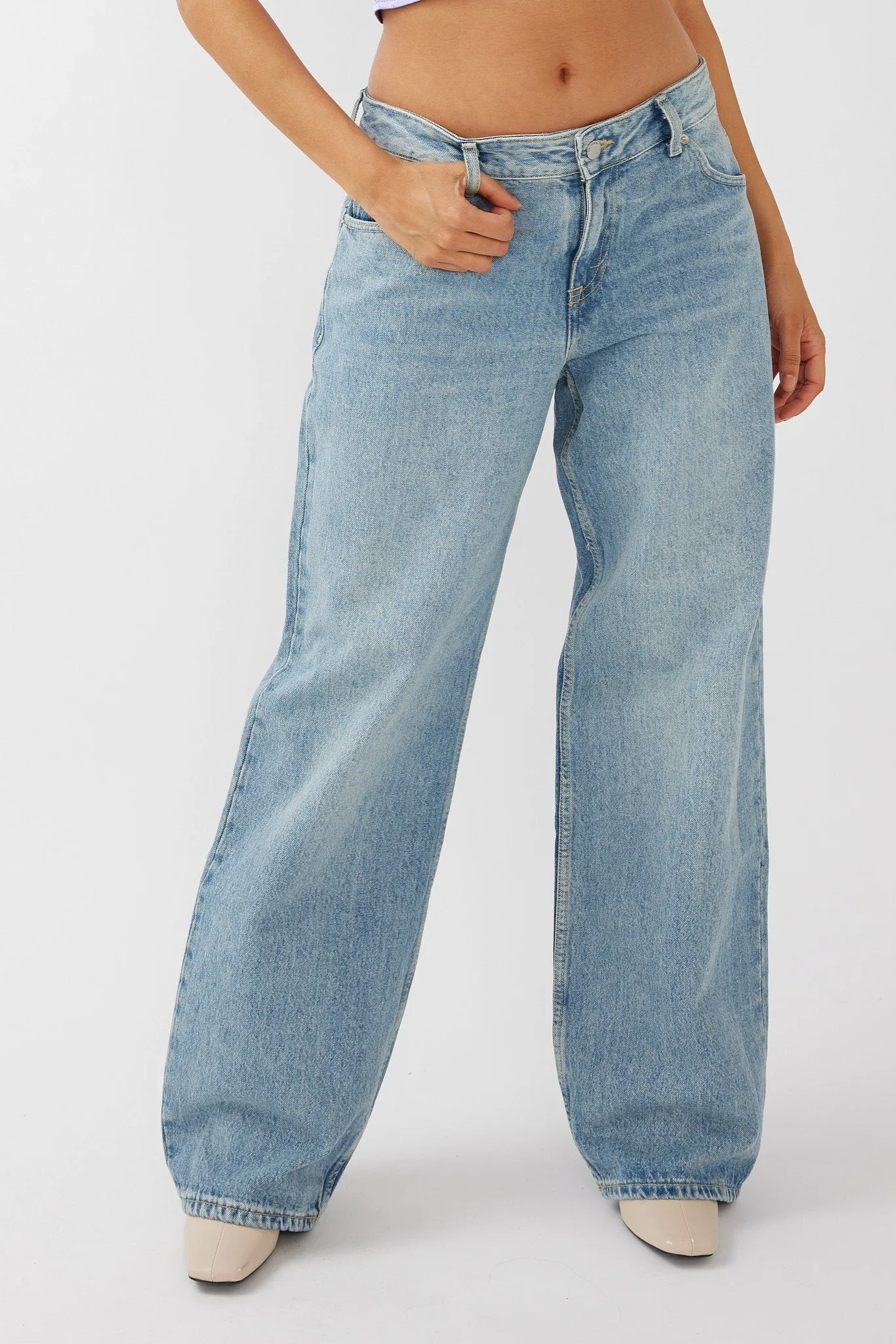 DR DENIM Hill Low Jeans Drift Light Blue