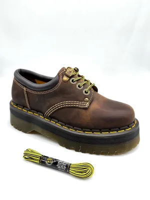 DR. MARTENS ROUND SHOE LACES BLACK   YELLOW 90cm