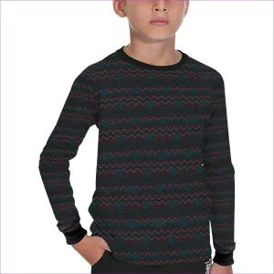 Easy Days Kids Dark Long Sleeve Polyester T-shirt