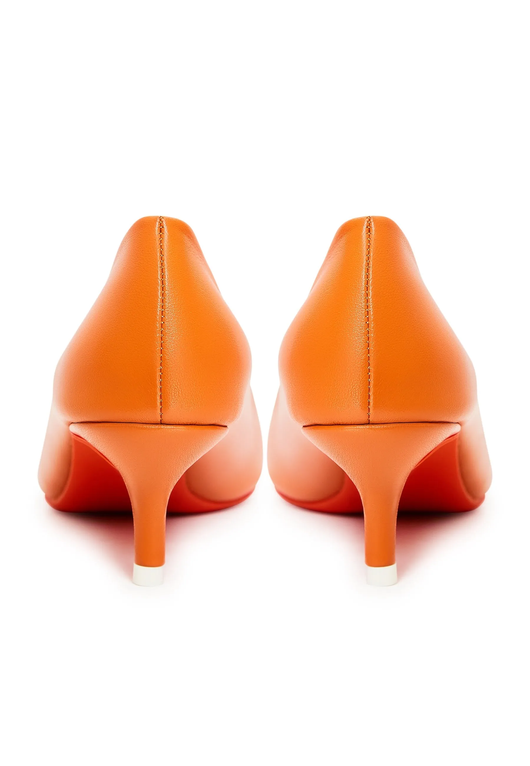 Elegant Luxe Pumps - Orange