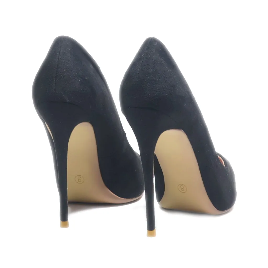 Elisabet Lang High-Heel Shoes Suede Black Colour For Women