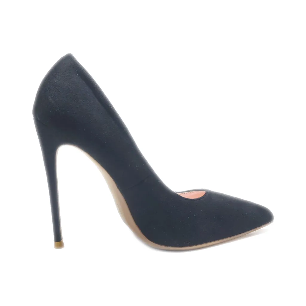 Elisabet Lang High-Heel Shoes Suede Black Colour For Women