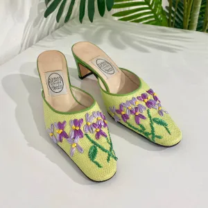 Emma Hope Needlepoint Mules