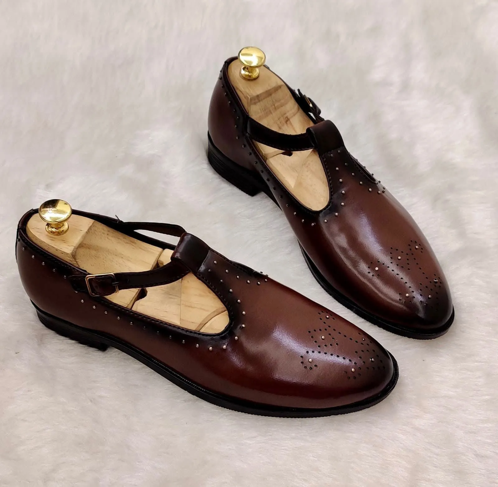 Fashion Suede Peshawari Shoes For Party Wear And Casual Wear-JonasParamount