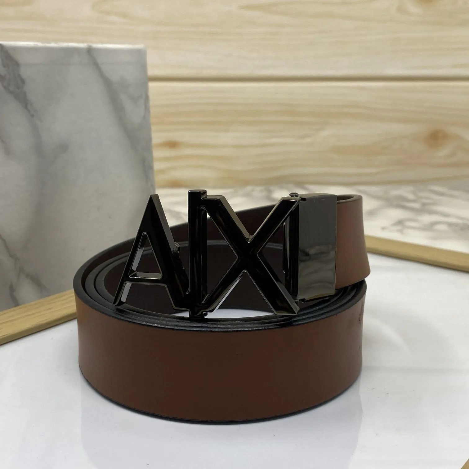 Fashionable AIX Leather Strap Belt -JonasParamount