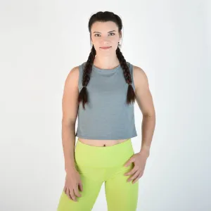 FLEO Dylan Muscle Crop Tank - Moonlit Ocean