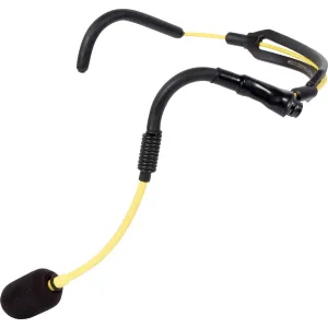 Galaxy Audio H2O7-Y-GAL Waterproof Dual Ear Fitness Headset Microphone for Galaxy Audio/AKG Transmitters - Yellow