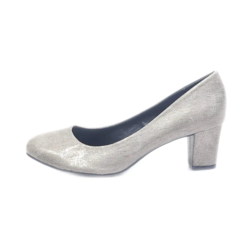 Graceland Mid-Heel Shoes Suede Grey Colour For Women