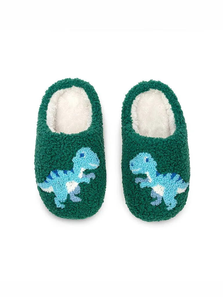 Green Dino Slippers