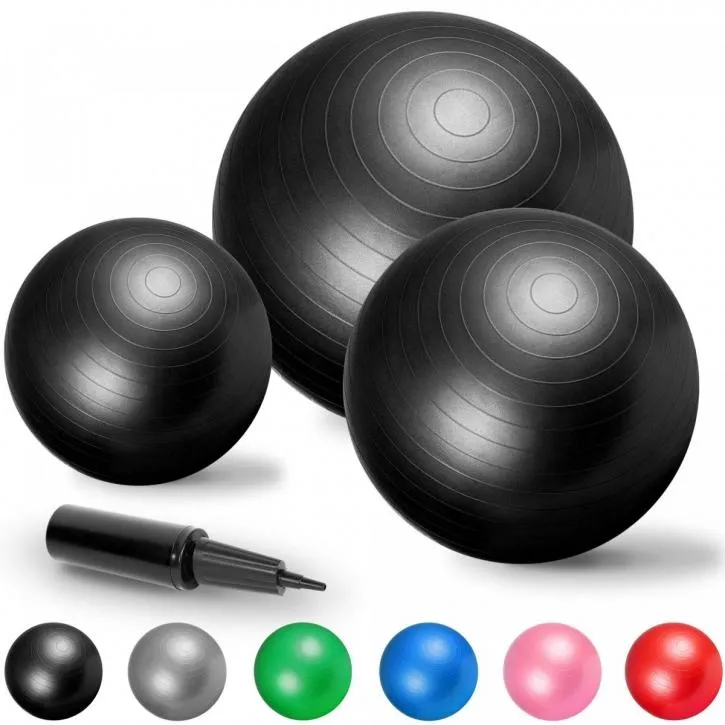 Gym Ball Fitness Ball 75cm - Black