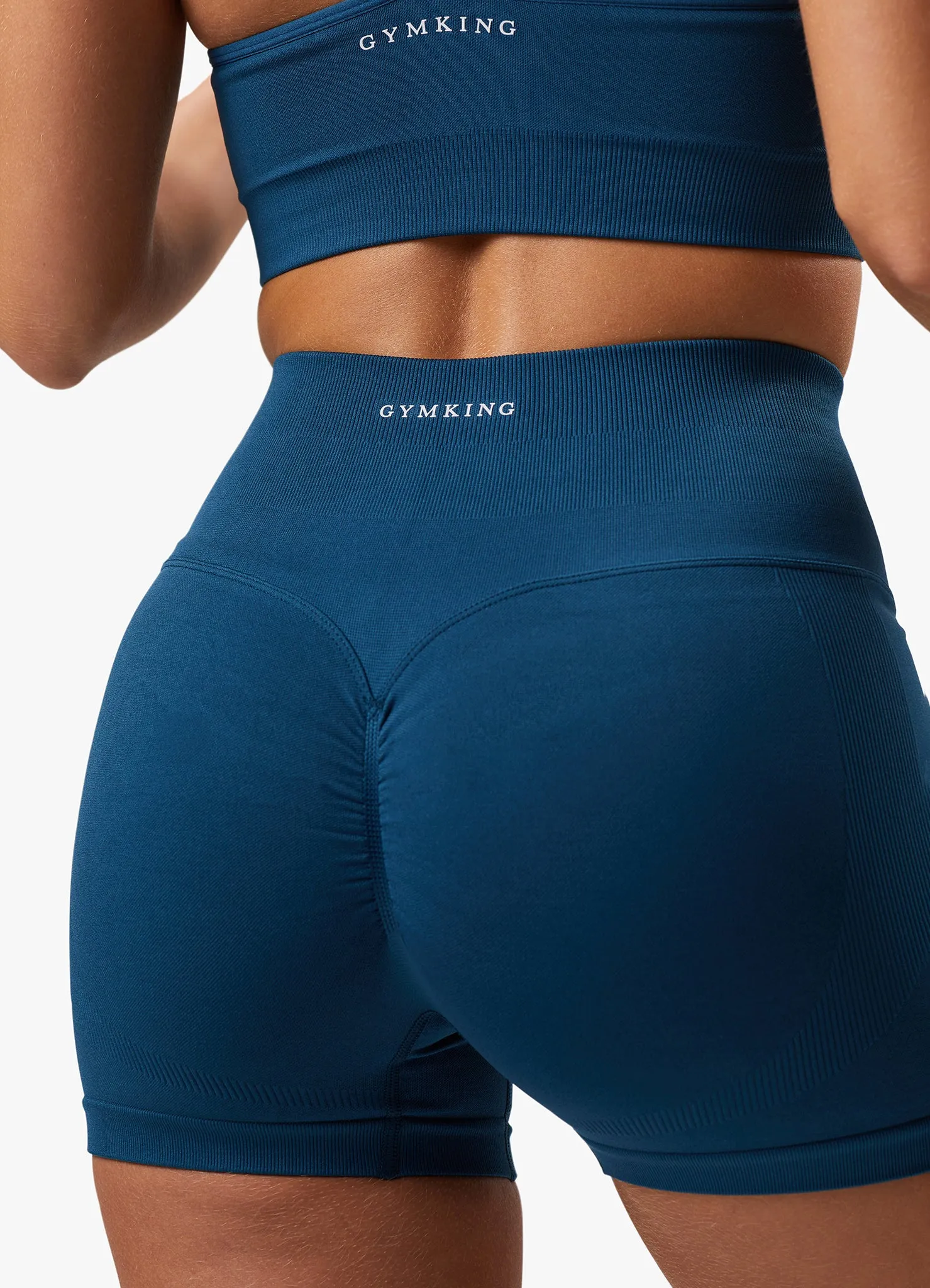 Gym King Sculpt Seamless 3" Short - Marine Teal