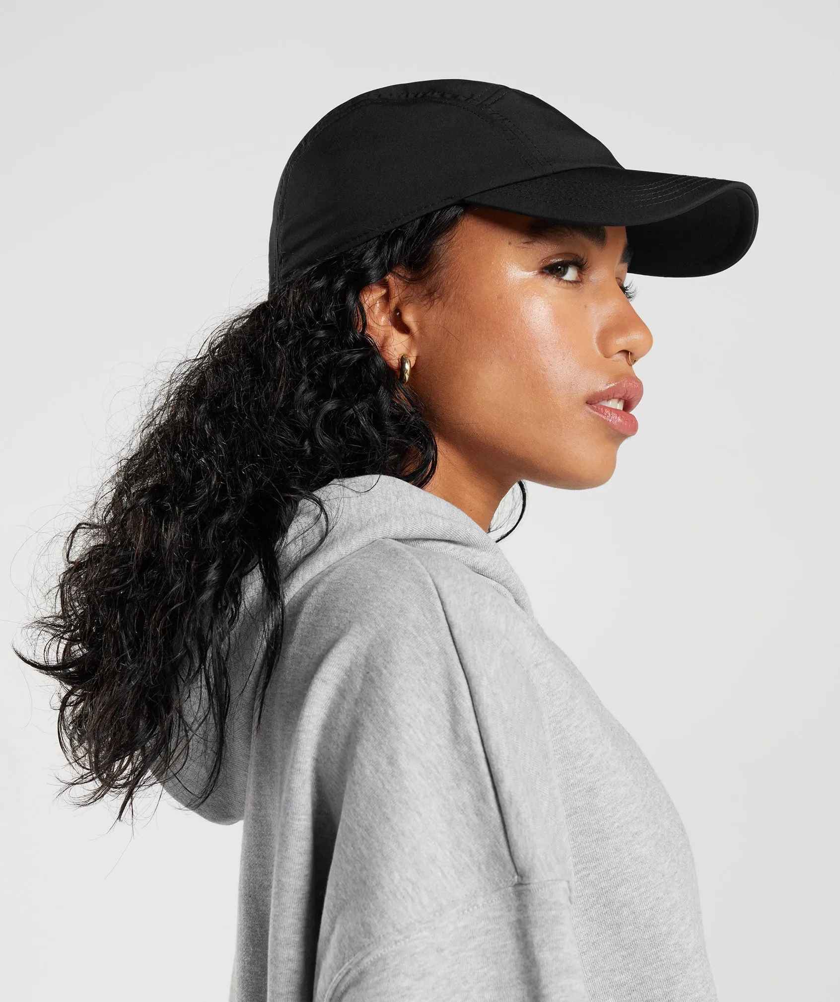 Gymshark 5 Panel Running Cap - Black