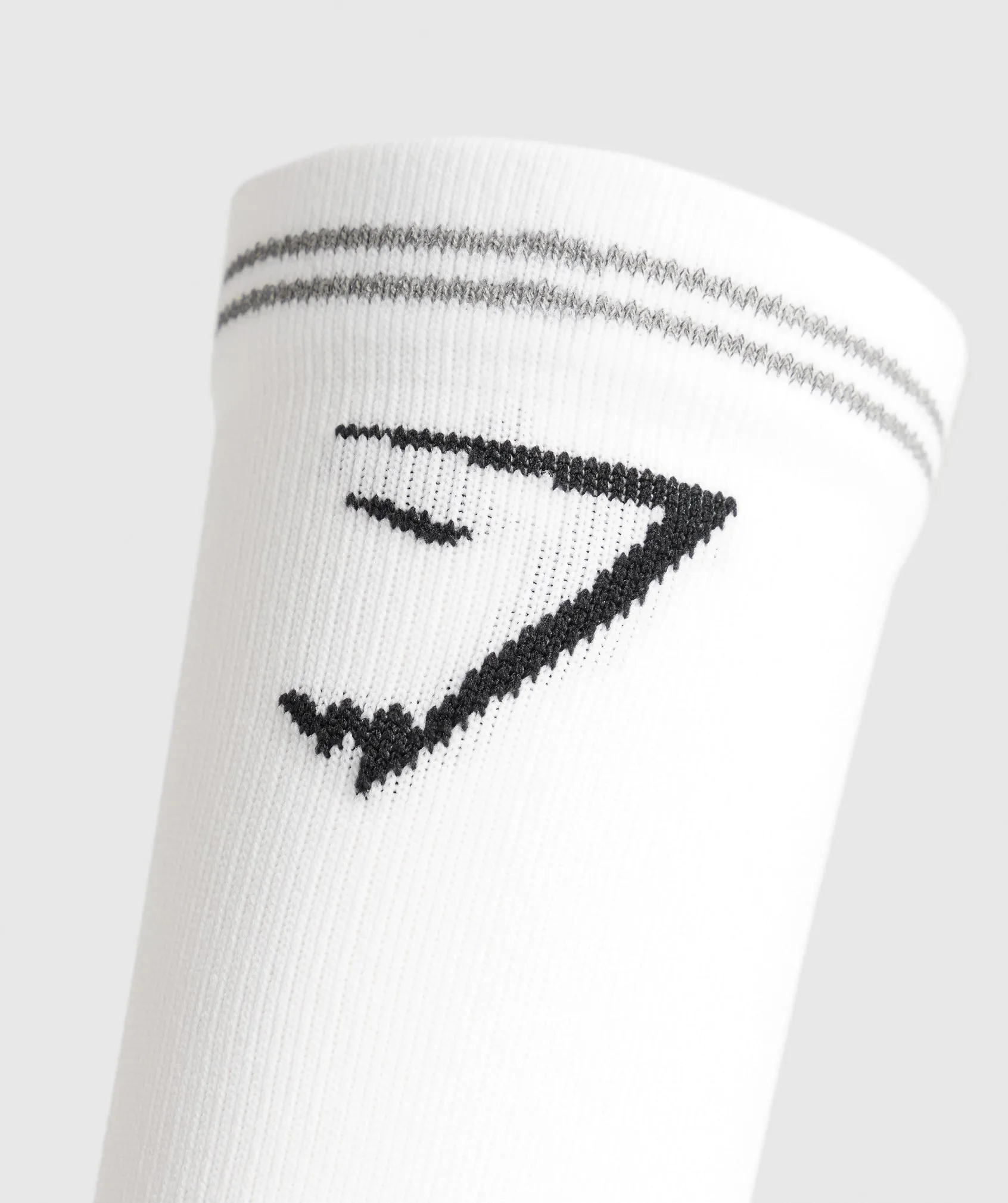 Gymshark Crew Running Socks - White