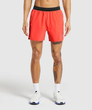 Gymshark Speed 5" Shorts - Wannabe Orange