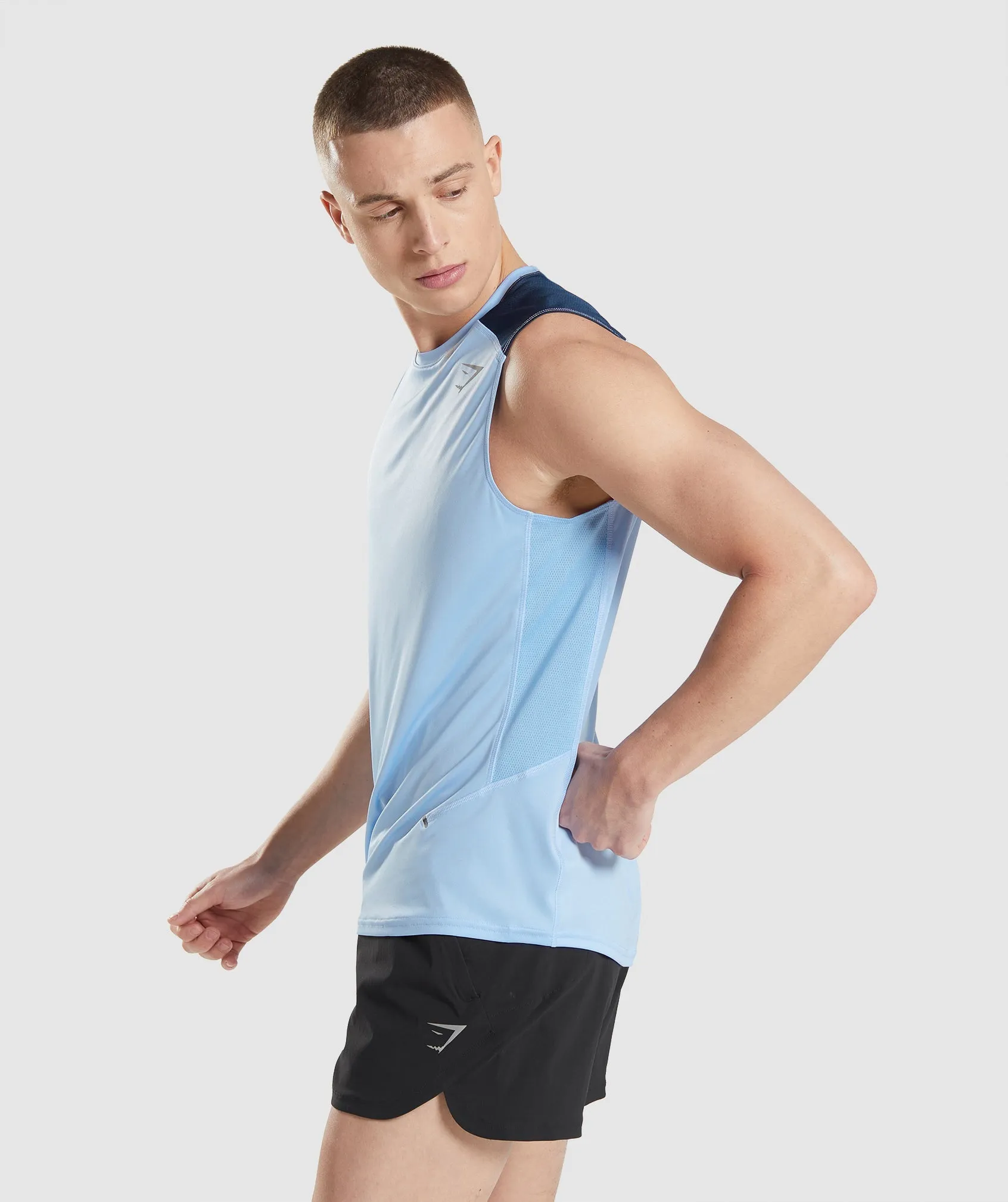 Gymshark Speed Evolve Tank - Moonstone Blue