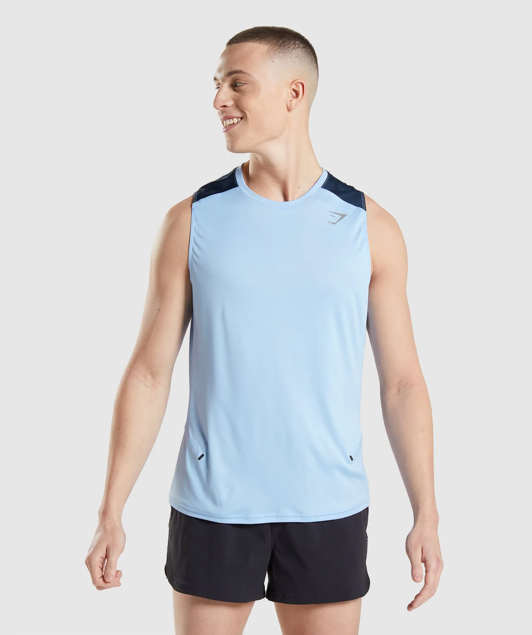 Gymshark Speed Evolve Tank - Moonstone Blue