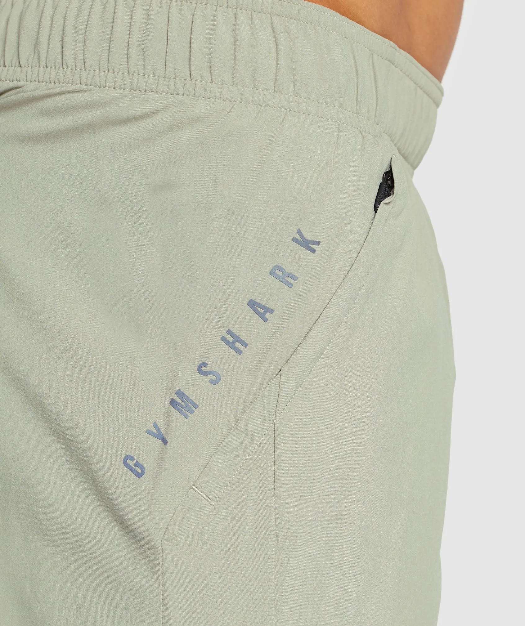 Gymshark Sport  5" 2 in 1 Shorts - Chalk Green/Asphalt Grey