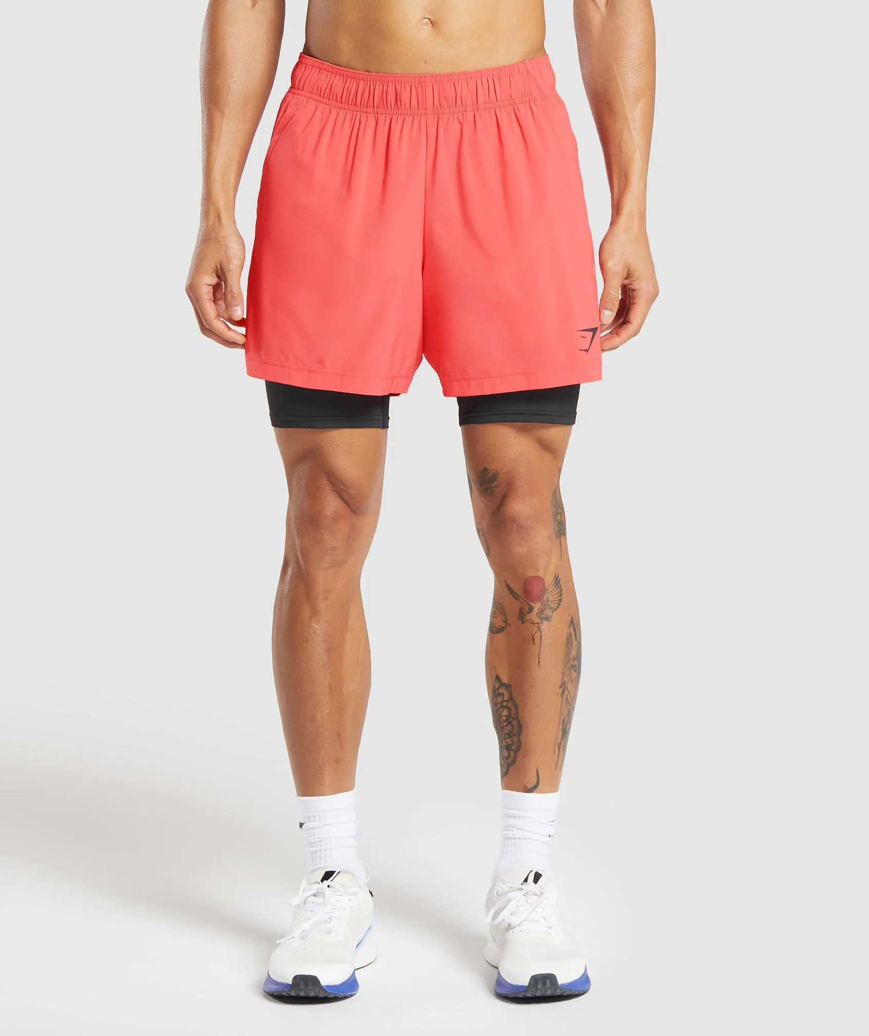 Gymshark Sport 5" 2 in 1 Shorts - Tropical Pink/Black