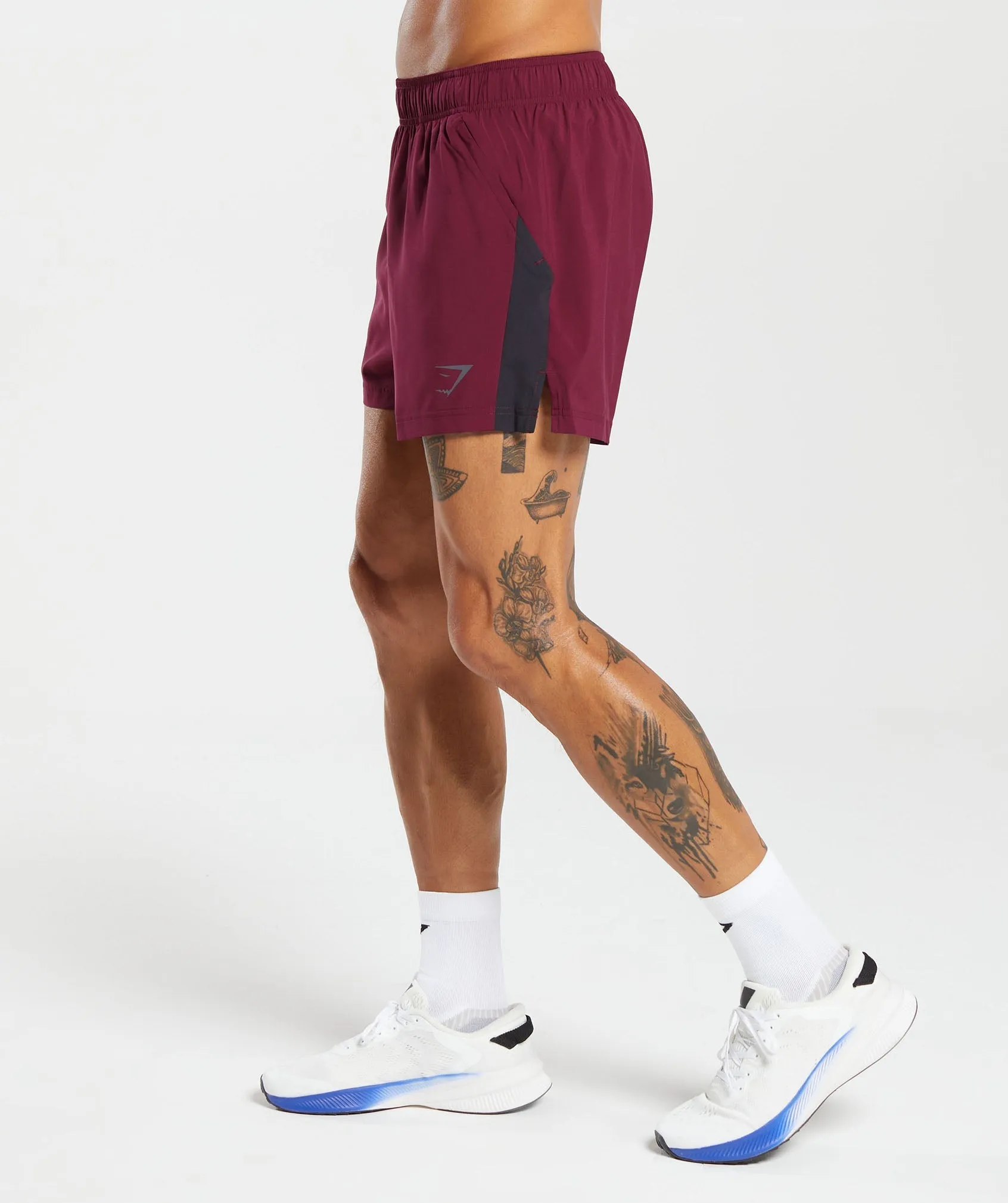 Gymshark Sport 5" Shorts - Plum Pink/Black