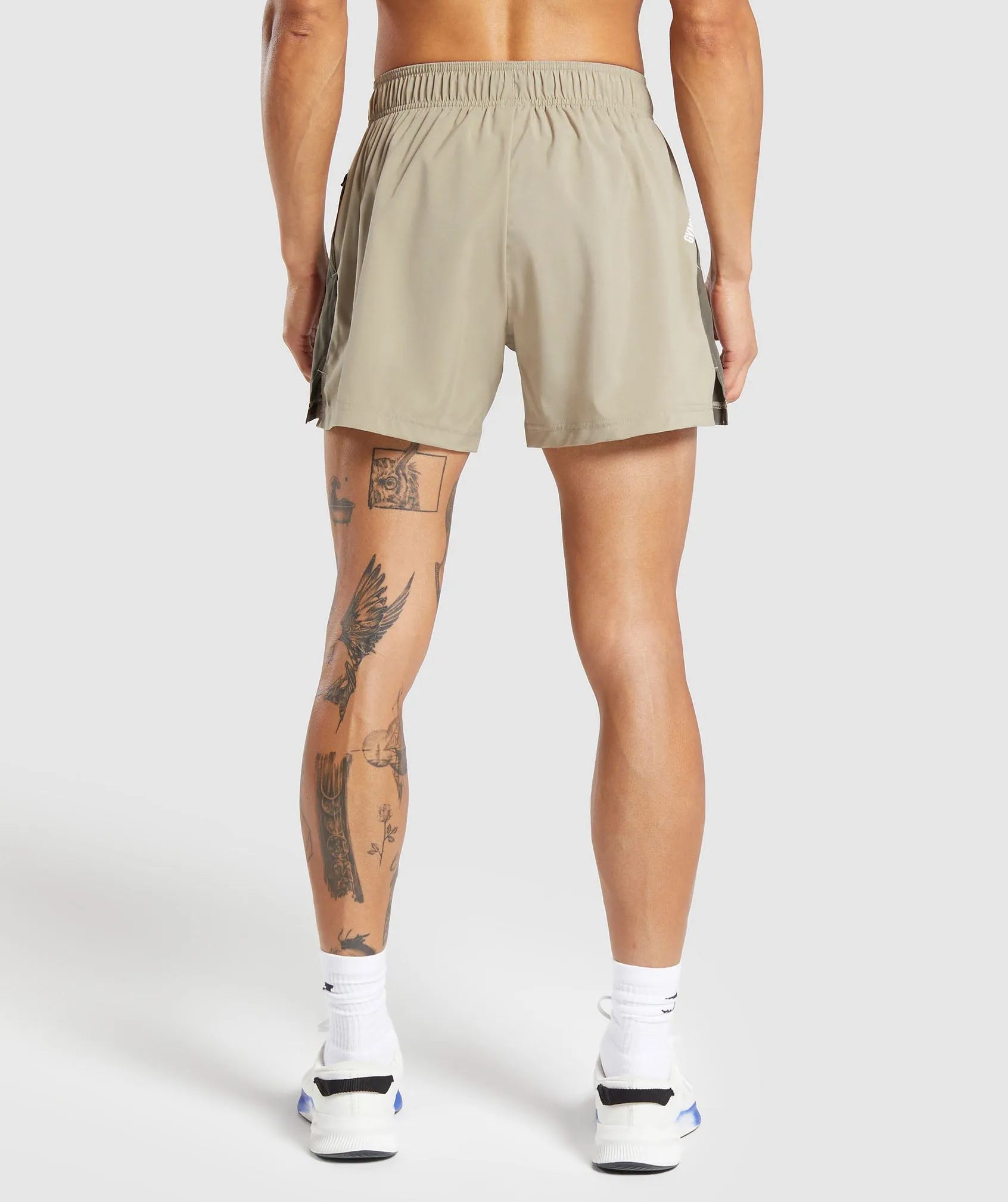 Gymshark Sport  5" Shorts - Sand Brown/Camo Brown