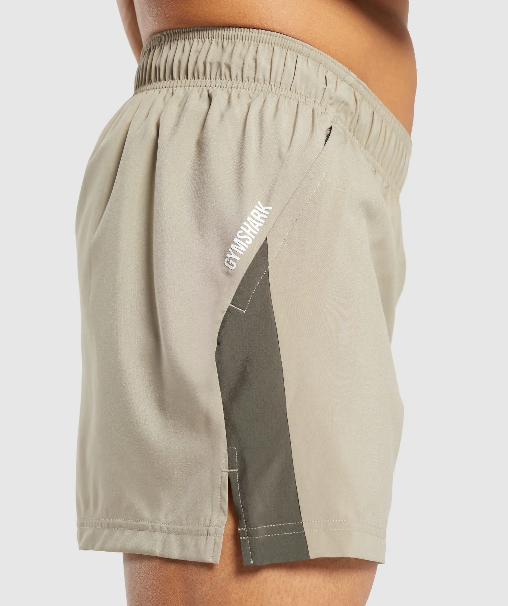 Gymshark Sport  5" Shorts - Sand Brown/Camo Brown