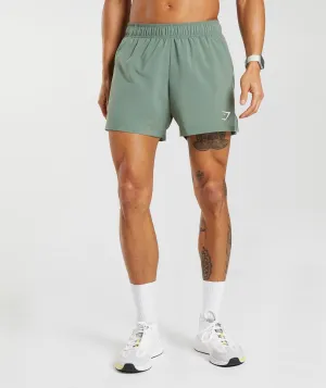 Gymshark Sport 5" Shorts - Willow Green/Desert Sage Green