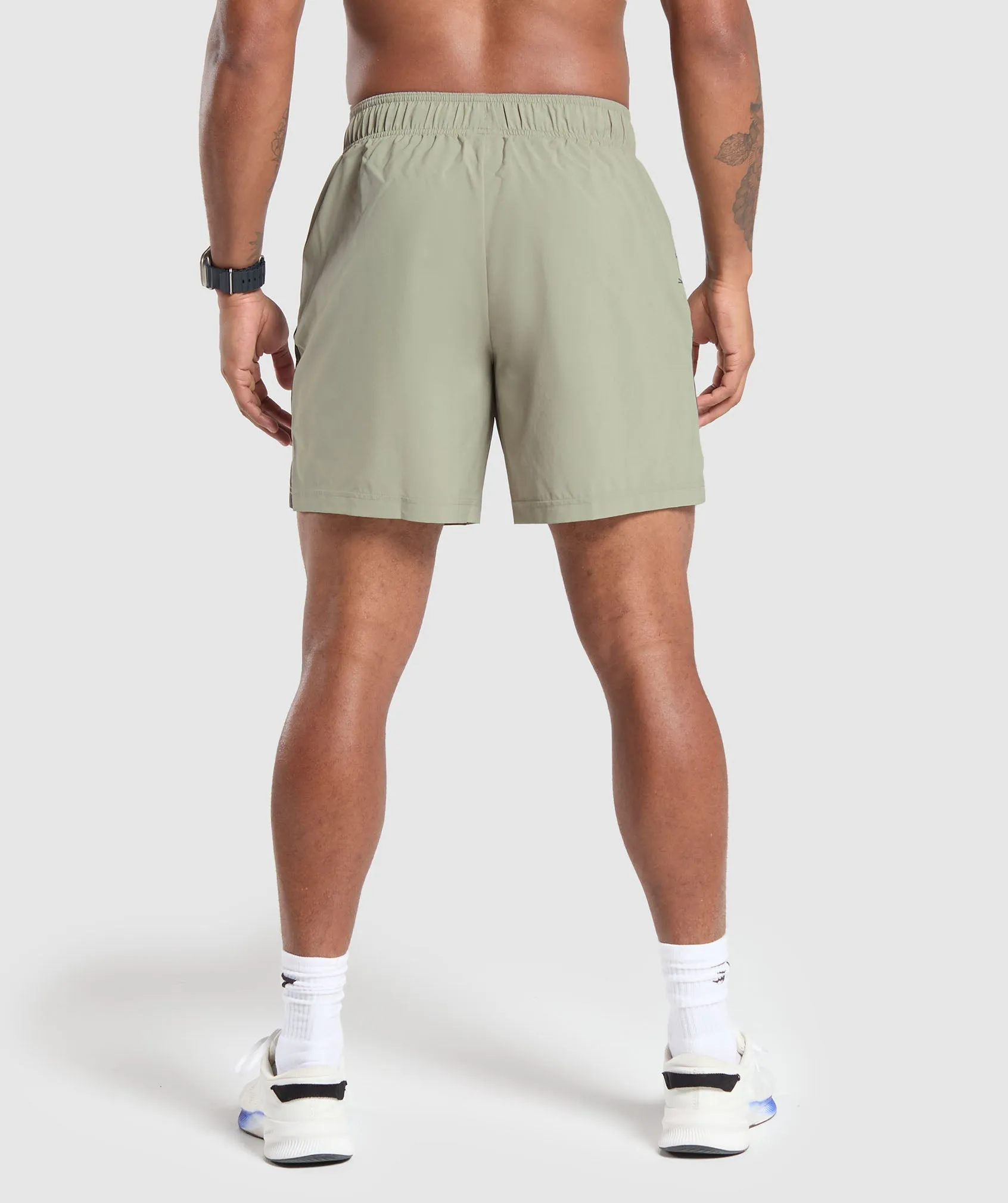 Gymshark Sport  7" Short - Chalk Green/Strength Green