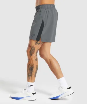 Gymshark Sport  7" Shorts - Dark Grey/Black