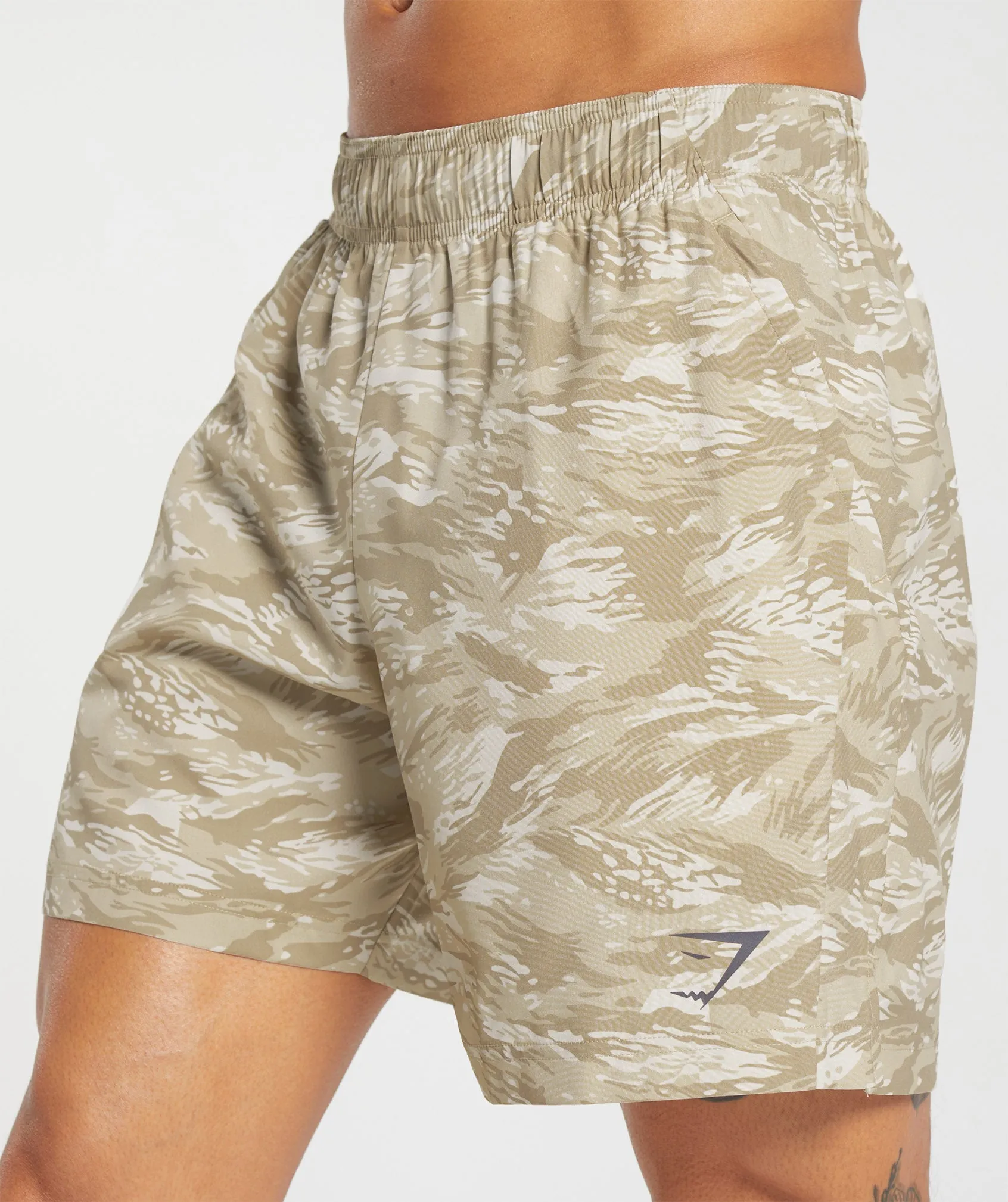 Gymshark Sport 7" Shorts - Ecru White