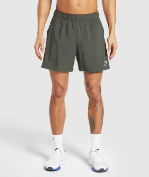 Gymshark Sport 7" Shorts - Strength Green/Black