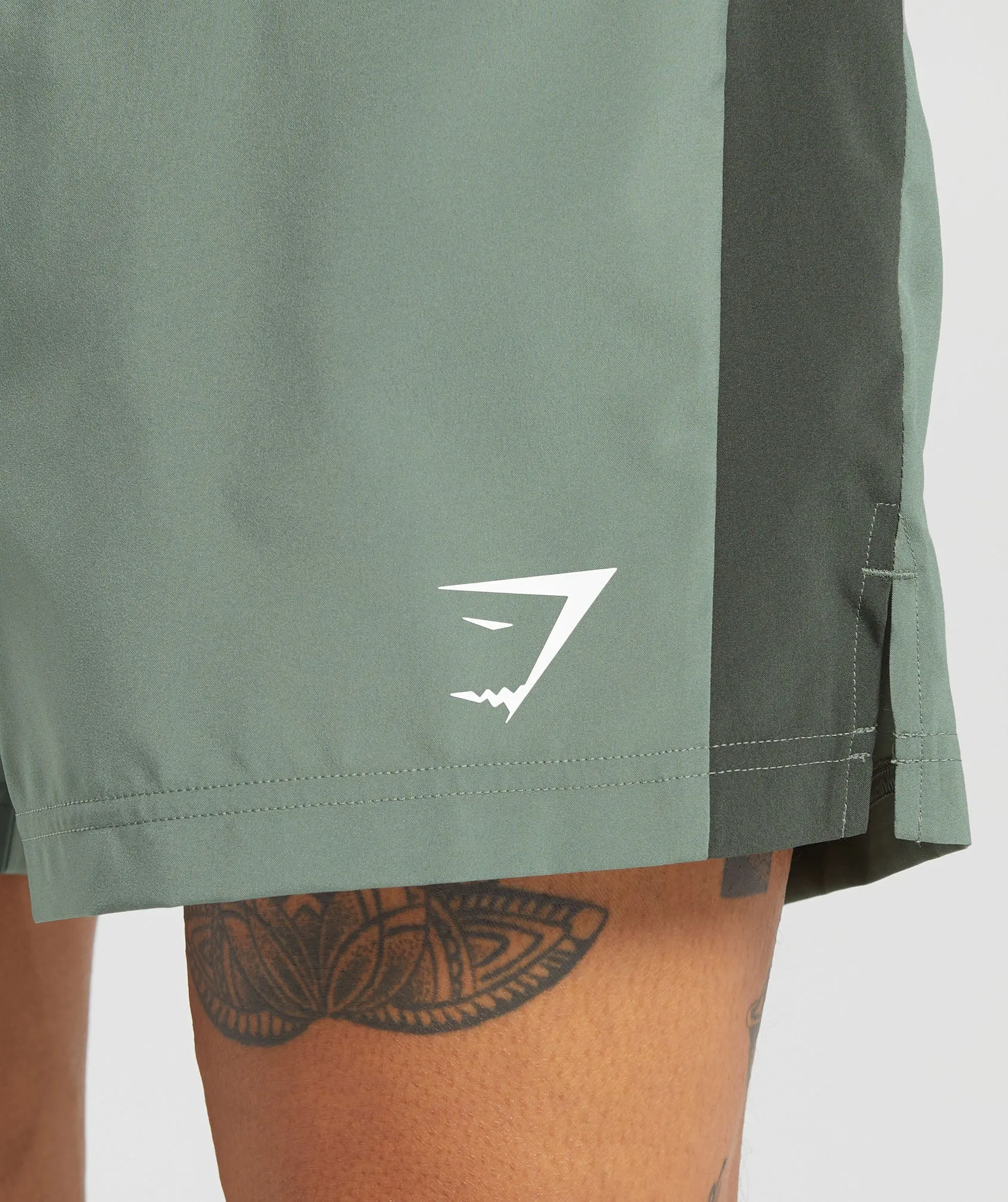 Gymshark Sport  7" Shorts - Unit Green/Strength Green