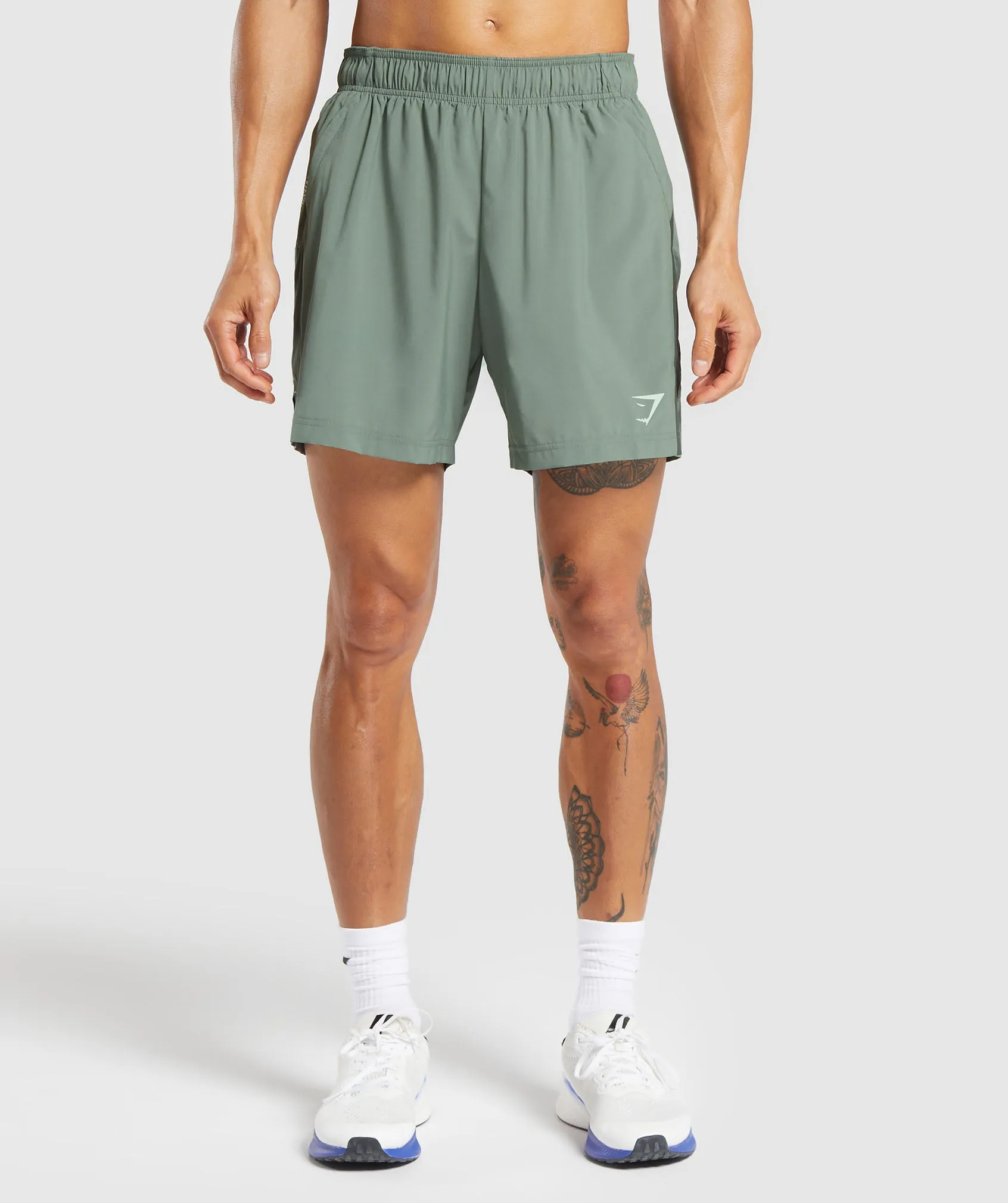 Gymshark Sport  7" Shorts - Unit Green/Strength Green