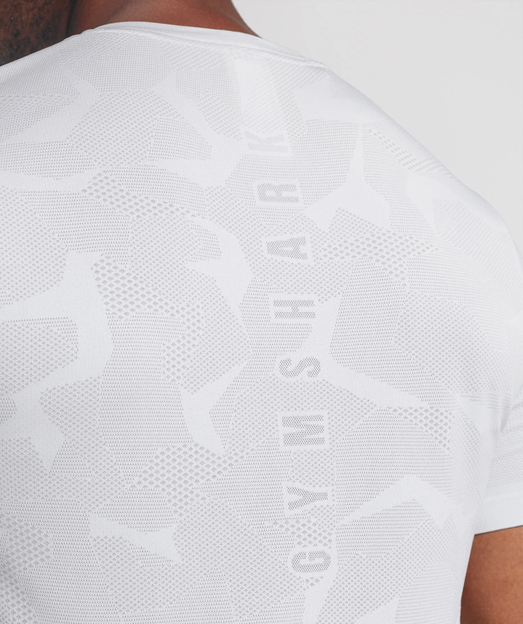 Gymshark Sport Seamless T-Shirt - White/Smokey Grey