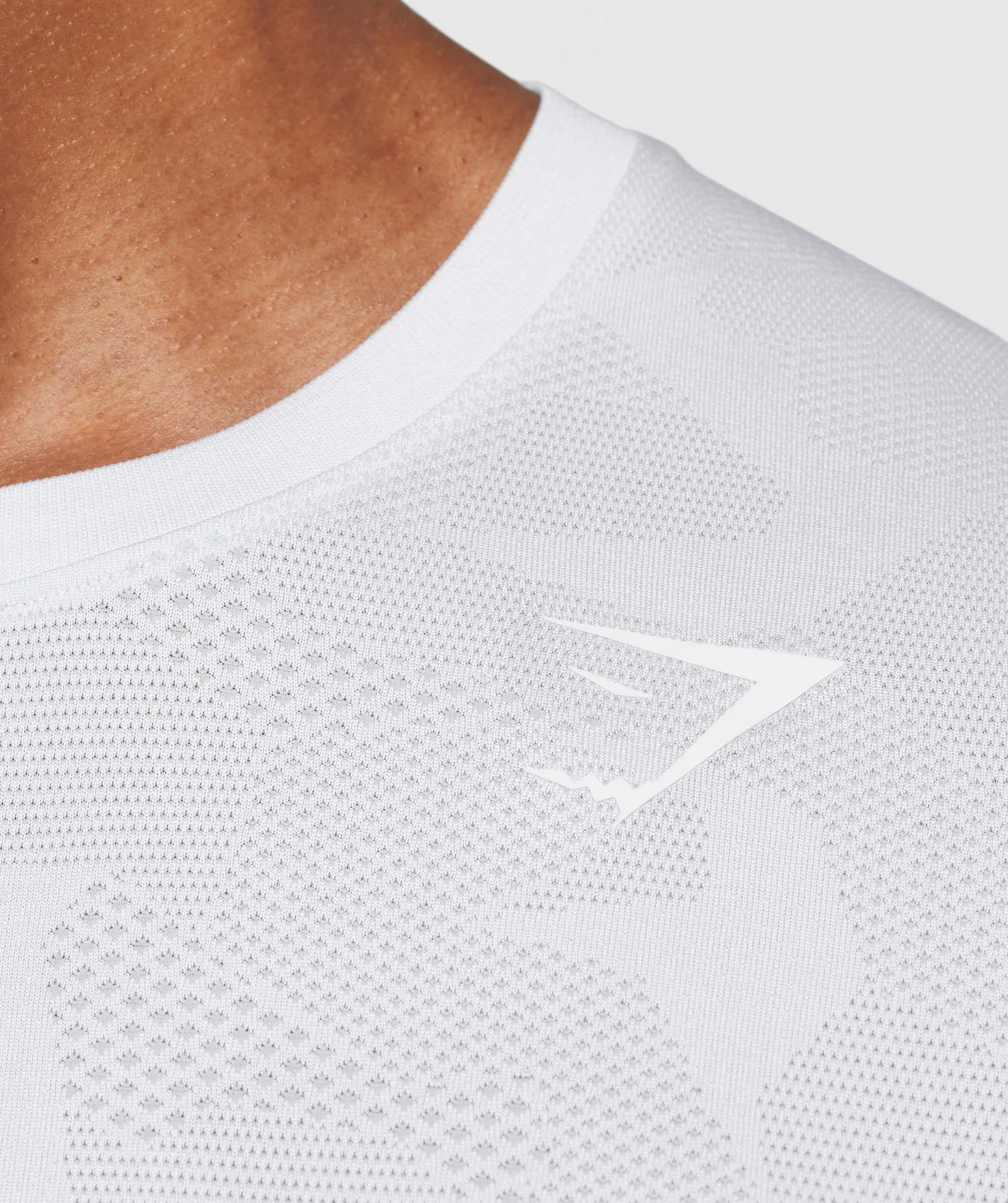 Gymshark Sport Seamless T-Shirt - White/Smokey Grey