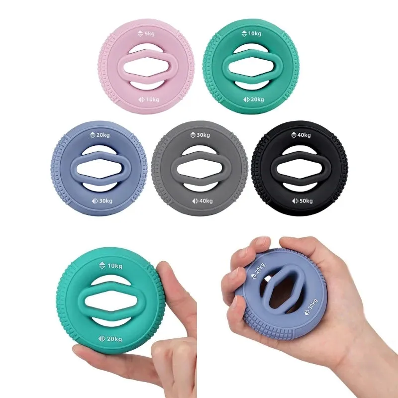 Hand Grip Strengthener Hand Finger Exerciser Forearm Rings Hand Exerciser Silicone Squeezer