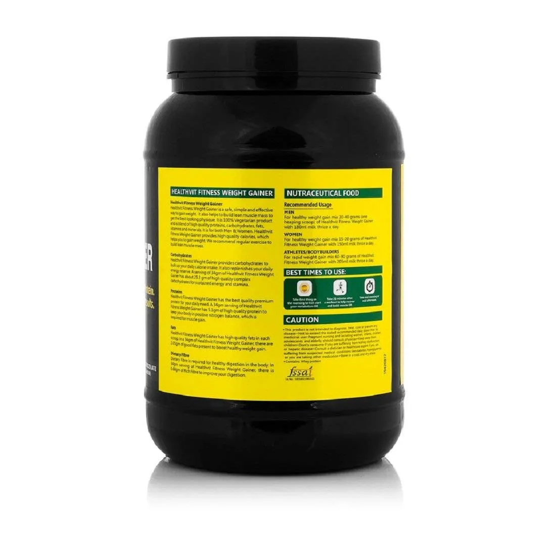 Healthvit Fitness Weight Gainer, Chocolate Flavour 1.5kg / 3.3 lbs