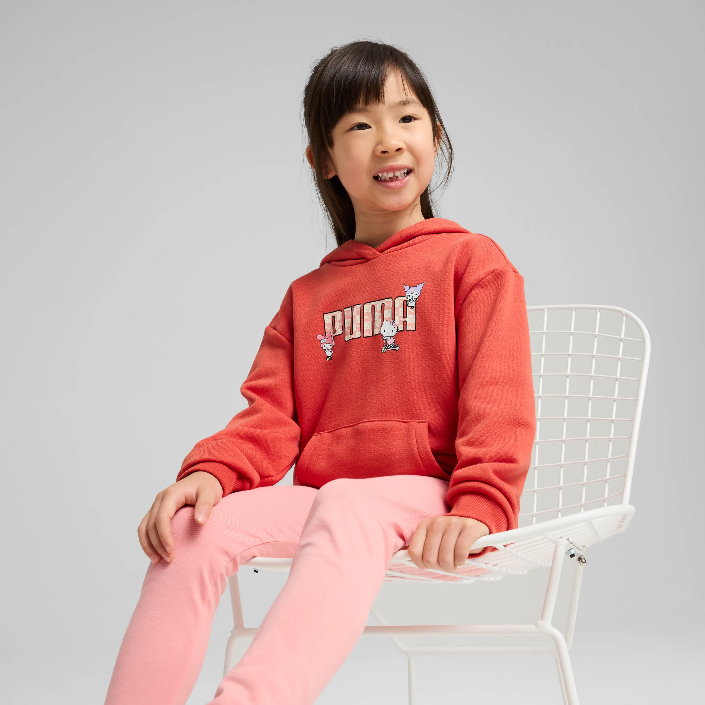 Hello Kitty and Friends x PUMA Kids Relaxed Hoodie (Red Fire)