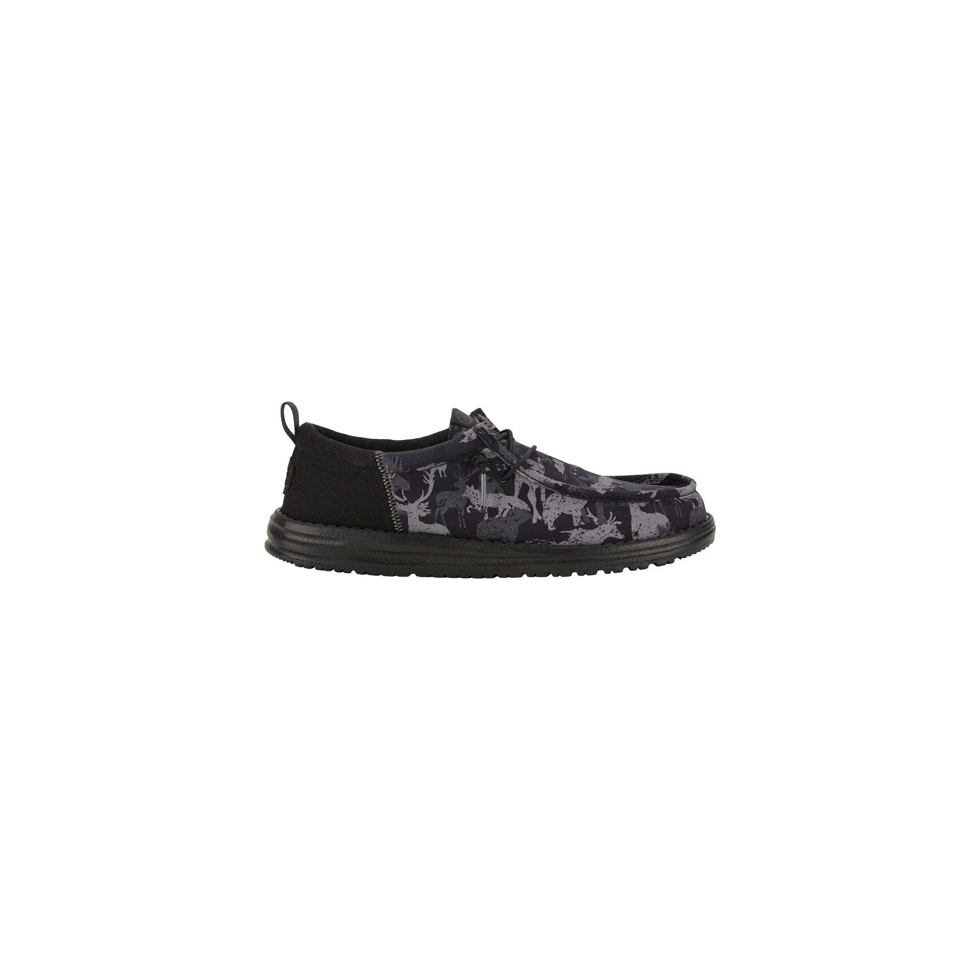 HEYDUDE Wally Funk Hunt Camo Mens Shoes - Black