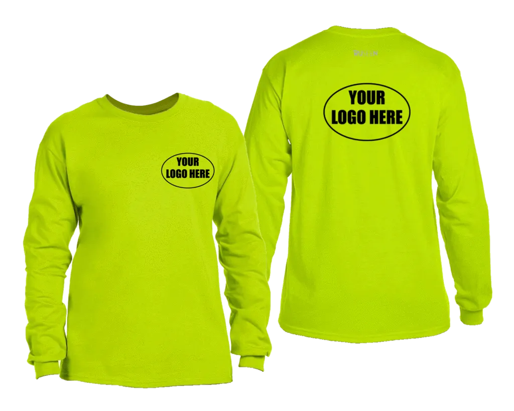 High Visibility Long Sleeve Shirt With Custom Logo