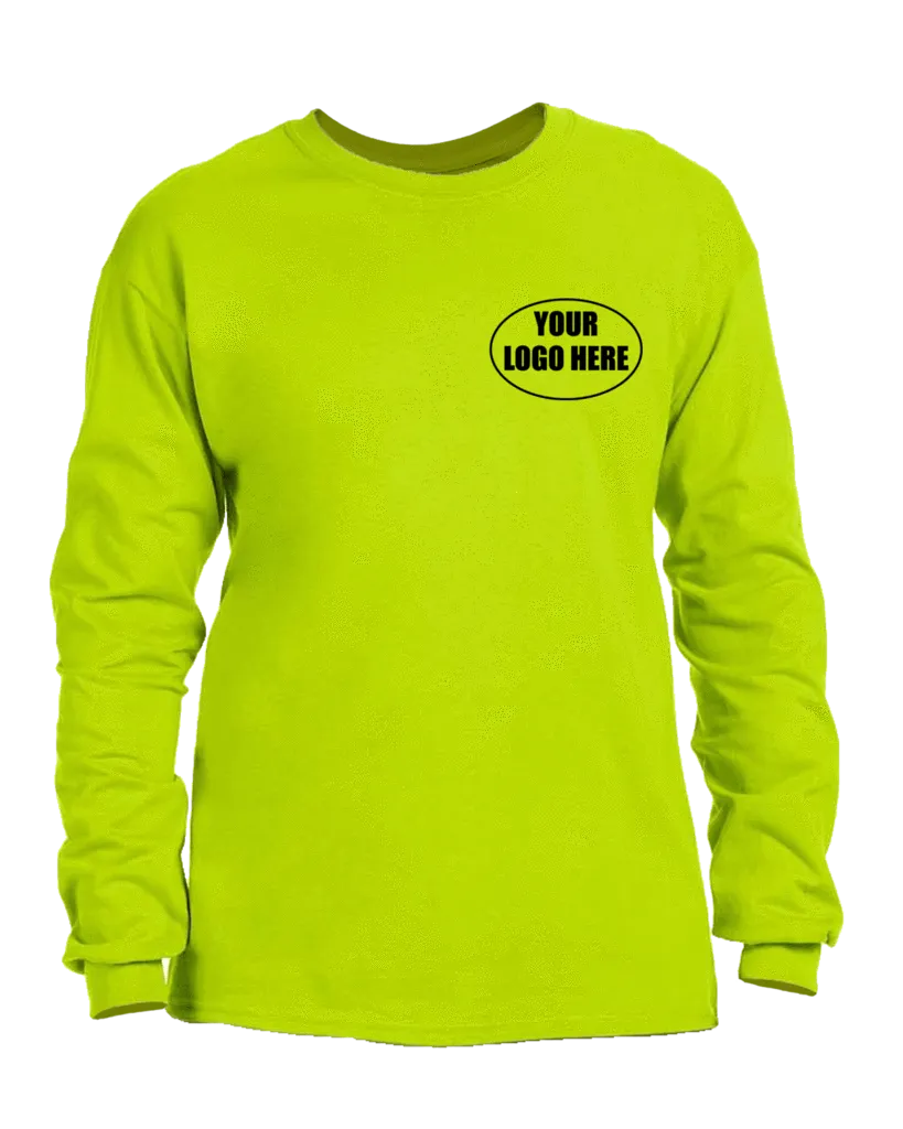 High Visibility Long Sleeve Shirt With Custom Logo