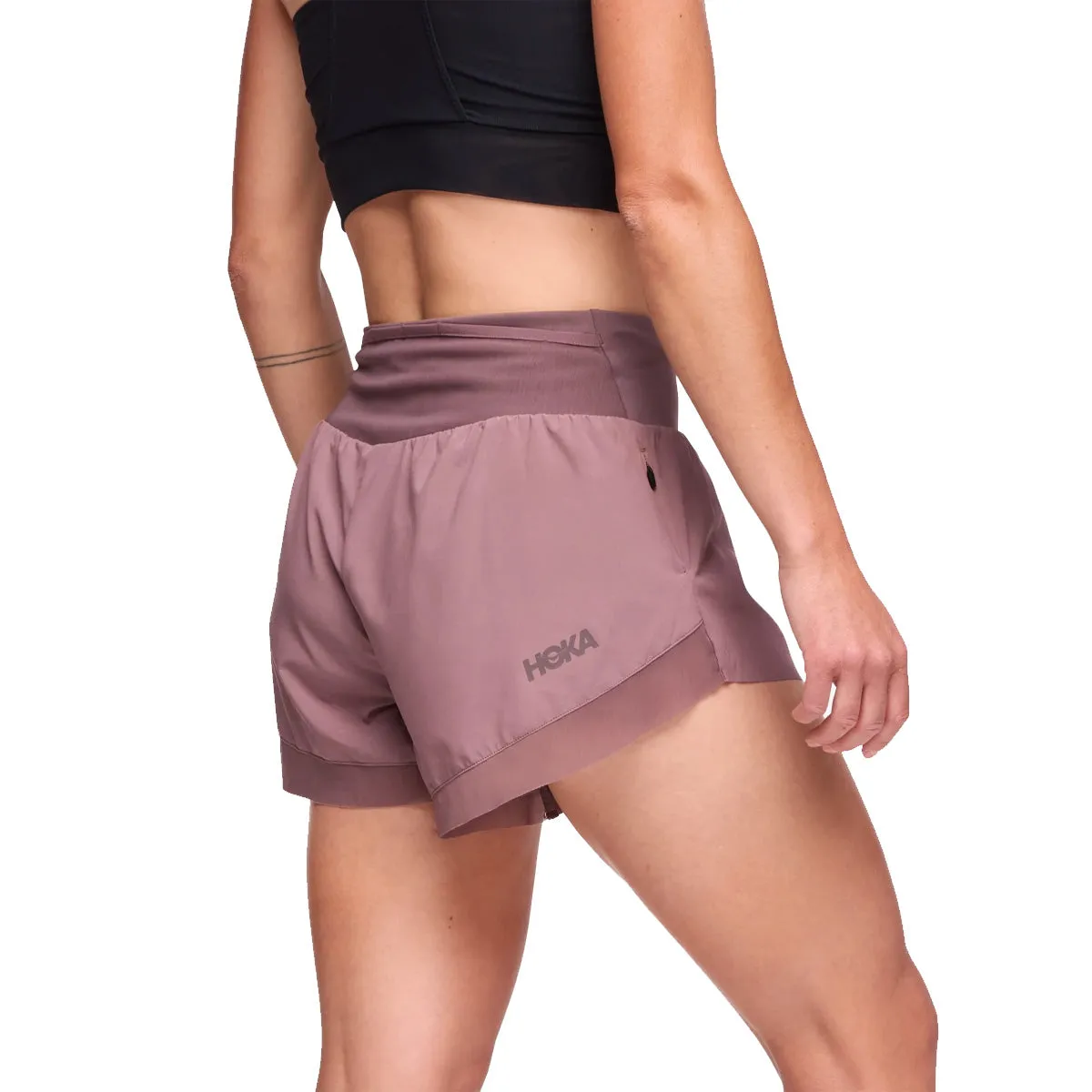 Hoka Glide 4 Short Womens | Smokey Quartz